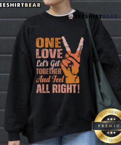 Black History Month sweatshirt featuring 'Hot One Love Let's Get Together' design for a stylish celebration of culture.