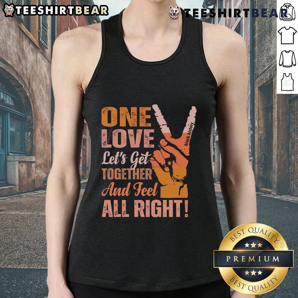 Black History Month tank top featuring 'Hot One Love' design, perfect for celebrating unity and culture.