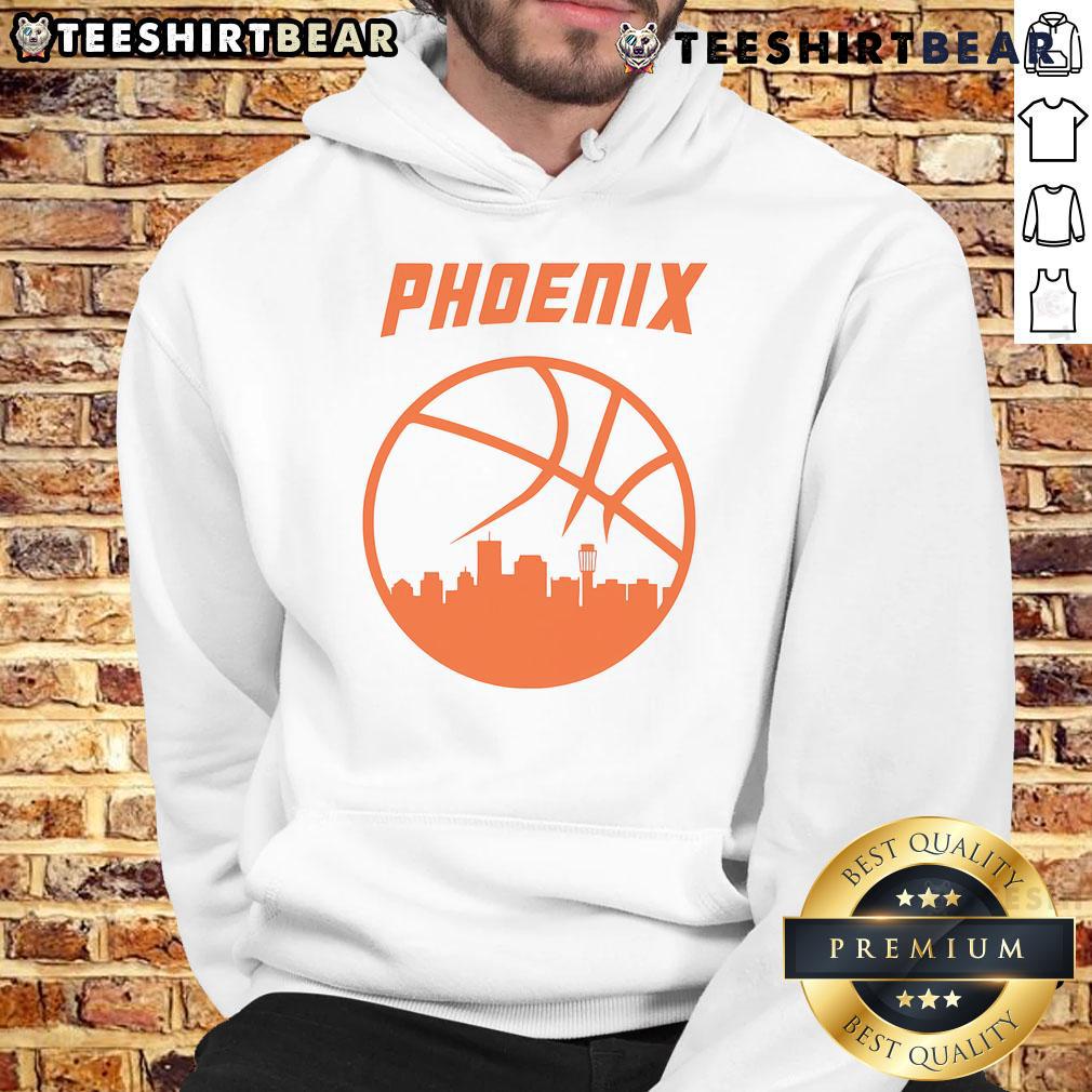 Hot Phoenix Basketball retro city hoodie featuring Arizona state design, perfect for fans and casual wear.