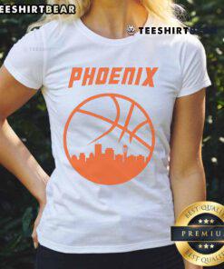 Hot Phoenix Basketball retro ladies tee featuring Arizona State design, perfect for fans and stylish sportswear.