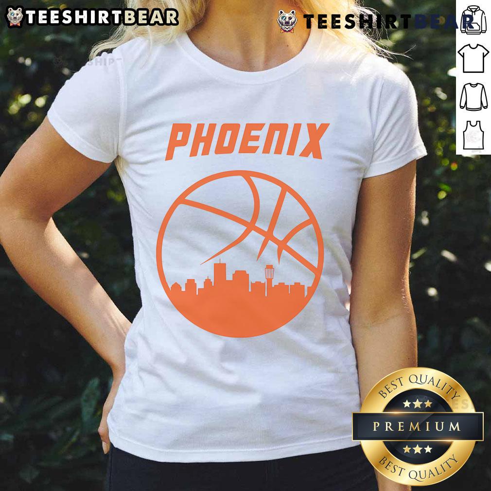 Hot Phoenix Basketball retro ladies tee featuring Arizona State design, perfect for fans and stylish sportswear.
