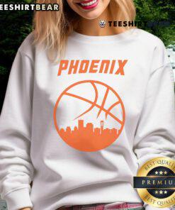 Hot Phoenix Basketball Retro City Arizona State Sweatshirt featuring vibrant colors and vintage design.