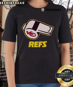 Alt Text: Nice 12th Man Kansas City Chiefs Referees Ladies Tee, featuring a stylish design perfect for game day apparel.