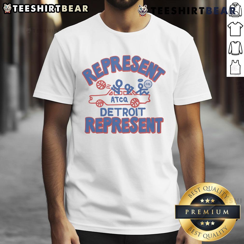 Nice A Tribe Called Quest X Detroit Pistons Represent T-Shirt featuring vibrant graphics and a stylish design for fans.