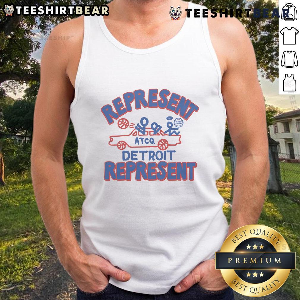 Nice A Tribe Called Quest X Detroit Pistons represent tank top featuring vibrant graphics and stylish design.