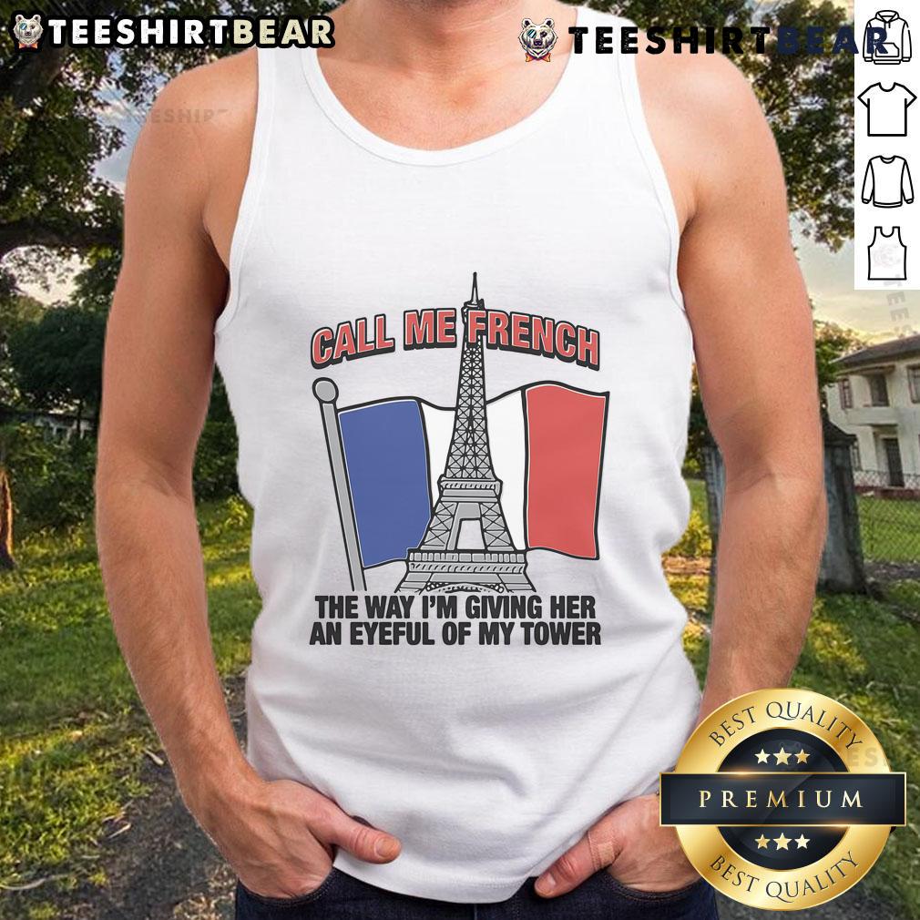 Stylish tower tank top featured in 'Nice Call Me French' with a confident pose, showcasing a trendy summer look.