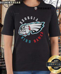 Georgia Bulldogs Bird Dawgs ladies tee featuring a stylish design for Philadelphia Eagles fans and Georgia fans alike.