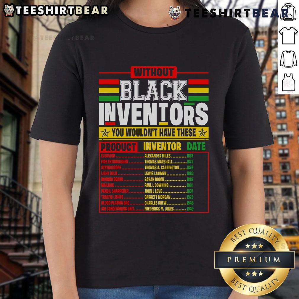 Alt Text: Nice History of Forgotten Black Inventors tee for Black History Month featuring inspirational design and diverse inventors.