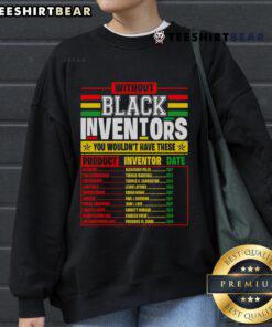 Cozy sweatshirt featuring 'Nice History of Forgotten Black Inventors' design for Black History Month celebration.