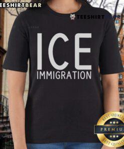 Women wearing Nice Ice Immigration Ladies Tee featuring a stylish design, perfect for casual and advocacy wear.