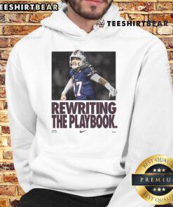 Josh Allen MVP Nike hoodie in stylish design, showcasing 'Rewriting The Playbook' for football fans.