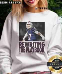 Josh Allen MVP Nike sweatshirt featuring 'Rewriting The Playbook' design, perfect for Buffalo Bills fans.