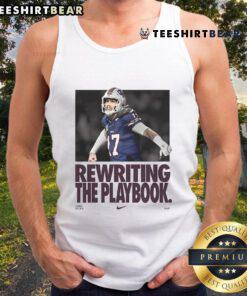 Josh Allen MVP Nike tank top featuring 'Rewriting The Playbook' design, perfect for fans and sports enthusiasts.