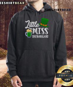 Nice Little Miss Shenanigans St. Patrick's Day hat and beer hoodie, perfect for festive celebrations and fun gatherings.