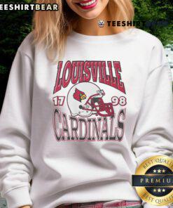 Nice Louisville Cardinals classic team helmet sweatshirt featuring vibrant colors and team logo for fans.