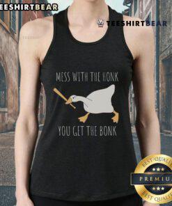 Nice Mess tank top featuring a playful honk and bonk goose design, perfect for quirky summer style.