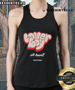 Alt Text: Nice Miguel Harichi Santo Studio Lover Boy at Heart tank top design featuring vibrant colors and stylish graphics.