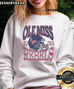 Nice Ole Miss Rebels Classic Team Helmet Sweatshirt featuring vibrant team colors and logo, perfect for fans.