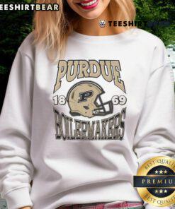 Alt Text: Nice Purdue Boilermakers classic team helmet sweatshirt, showcasing team pride and style for fans and alumni.