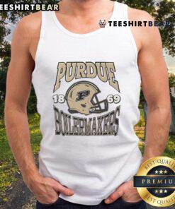 Nice Purdue Boilermakers classic team helmet tank top showcasing the iconic logo and vibrant team colors for fans.