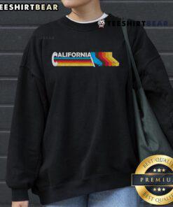Nice retro California colorful sweatshirt featuring a vibrant design and comfortable fit, perfect for casual wear.
