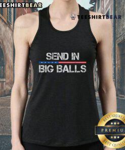 Stylish Nice Send In Big Balls Doge DOGE tank top featuring the iconic Doge meme design in vibrant colors.