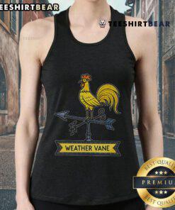 Nice vintage rooster weather vane directional tank top featuring a rustic design and vibrant colors for stylish summer wear.