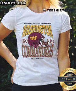 Alt Text: Nice Washington Commanders classic team helmet ladies tee showcasing team pride and stylish design for female fans.