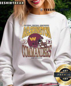 Cozy Nice Washington Commanders classic team helmet sweatshirt, perfect for fans to showcase team spirit and style.