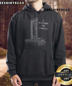 Official A Platform for Fascists Guillotines Hoodie featuring bold graphic design and modern streetwear style.