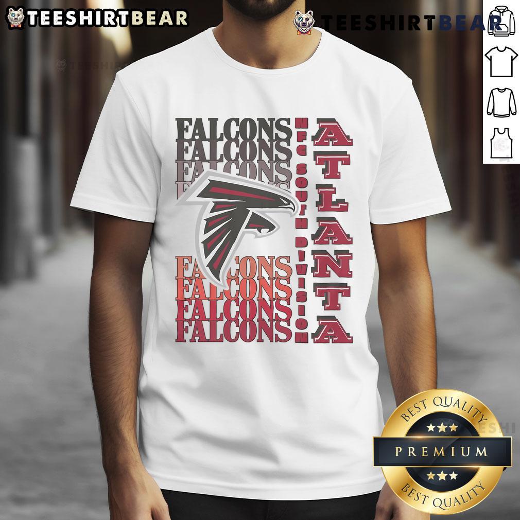 Official Atlanta Falcons Gradient Wordmark T-Shirt featuring bold team logo and stylish gradient design for fans.