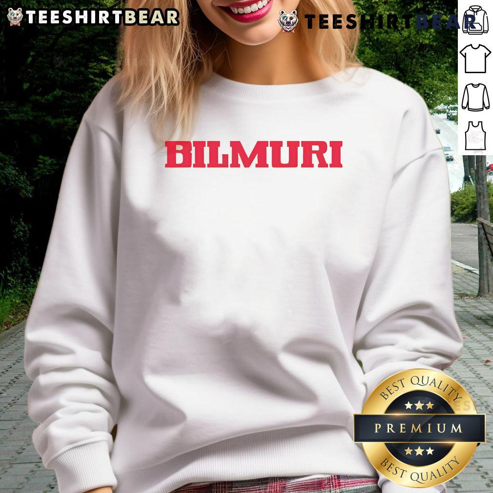 Official Bilmuri logo sweatshirt featuring a stylish design and cozy fit for fans of Bilmuri merchandise.