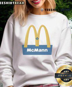Official Bobby McMann Toronto Maple Leafs x McDonald's sweatshirt featuring team colors and logo, perfect for fans.