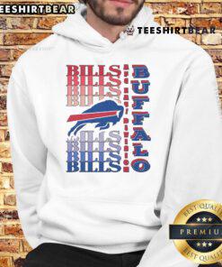 Official Buffalo Bills Gradient Wordmark Hoodie featuring vibrant team colors and modern design for fans.