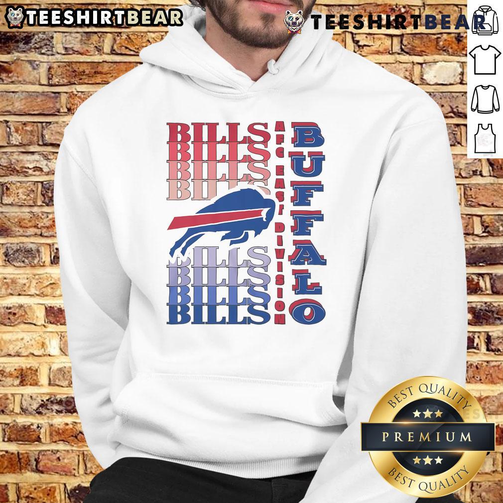 Official Buffalo Bills Gradient Wordmark Hoodie featuring vibrant team colors and modern design for fans.
