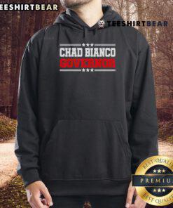 Official Chad Bianco for Governor of California 2025 hoodie featuring campaign logo and vibrant design.