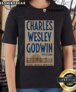 Alt Text: Official Charles Wesley Godwin Sioux Falls SD concert poster for ladies' tee on February 13, 2025.