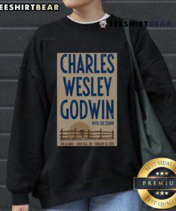 Official Charles Wesley Godwin Sioux Falls SD concert poster sweatshirt featuring vibrant design for the 2025 event.