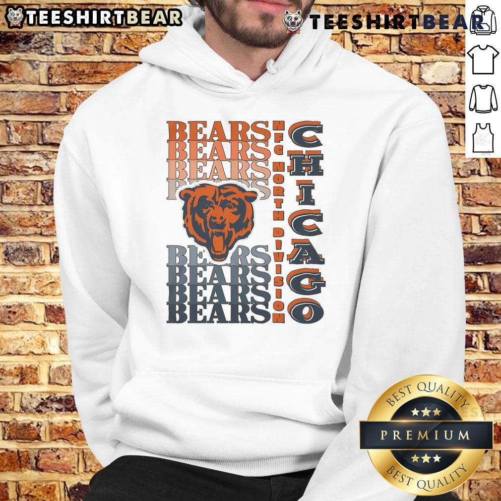 Official Chicago Bears Gradient Wordmark Hoodie featuring bold team colors and stylish design for fans.