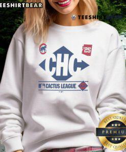 Official Chicago Cubs 2025 Spring Training Cactus League True Icon Sweatshirt showcasing team logo and vibrant colors.