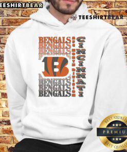 Official Cincinnati Bengals Gradient Wordmark Hoodie featuring bold team colors and logo for stylish fan apparel.