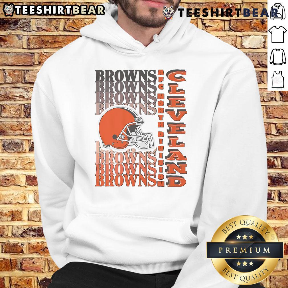 Official Cleveland Browns Gradient Wordmark Hoodie showcasing team colors and logo in stylish design.