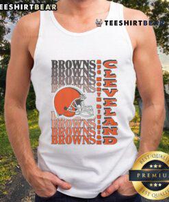 Official Cleveland Browns Gradient Wordmark Tank Top featuring bold team colors and logo, perfect for fans.