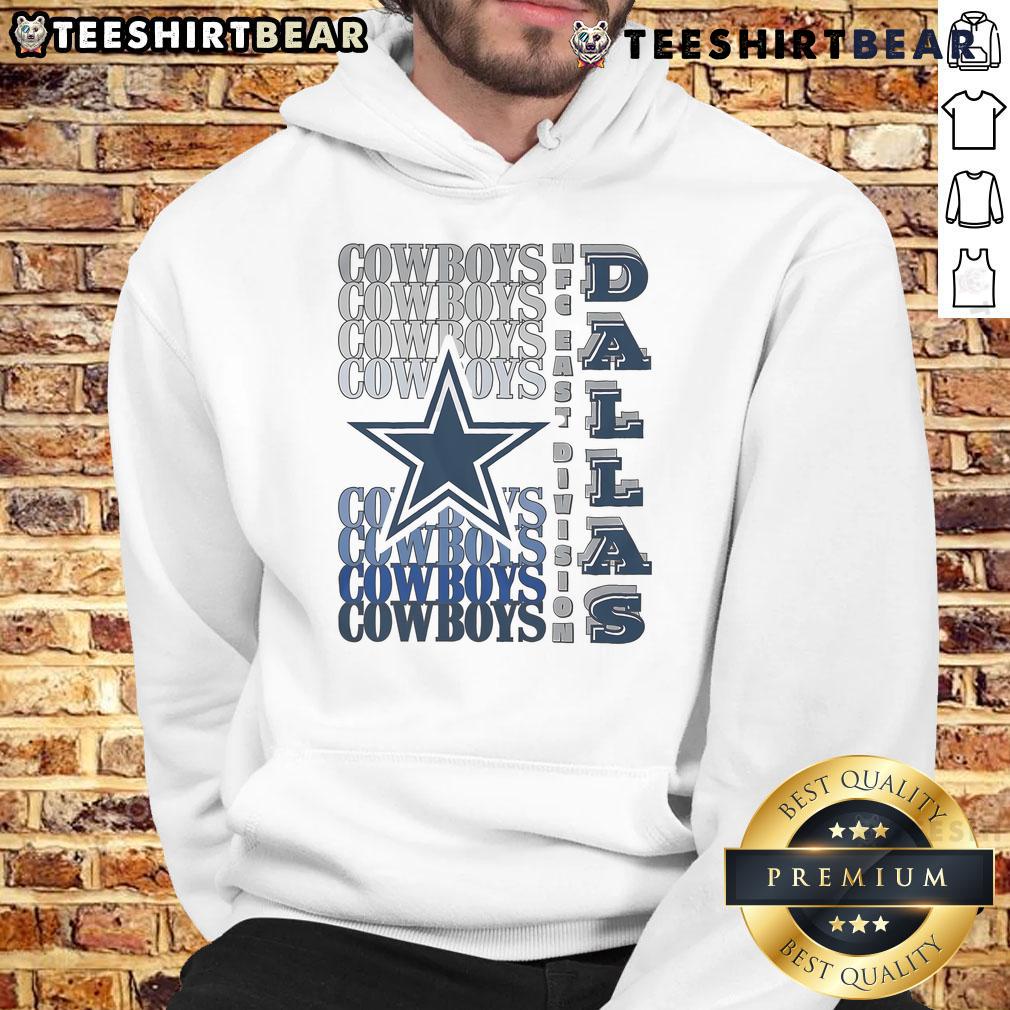 Official Dallas Cowboys Gradient Wordmark Hoodie featuring a stylish design and team colors for fans and supporters.