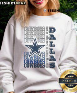 Alt Text: Official Dallas Cowboys Gradient Wordmark Sweatshirt featuring a stylish design in team colors. Perfect for fans!
