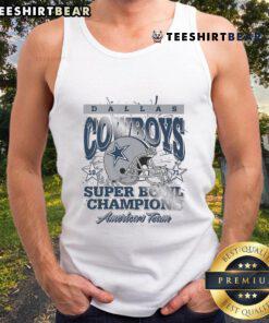 Official Dallas Cowboys Super Bowl VI Champions tank top featuring team logo and championship graphics.