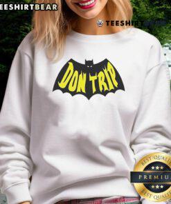 Official Don Trip Batman Sweatshirt featuring a bold graphic design and comfortable fit, perfect for fans of the Dark Knight.