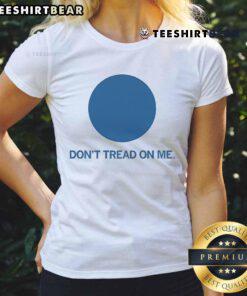 Official Don't Tread On Me Blue Dot Ladies Tee featuring a bold design on a stylish women's t-shirt.