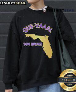 Official Florida State Map design on a 904 Bruhz Que Vaaal State sweatshirt, showcasing vibrant colors and style.