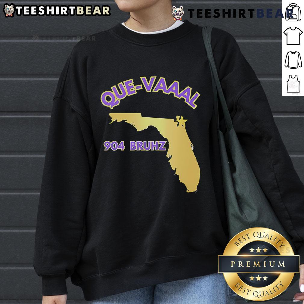Official Florida State Map design on a 904 Bruhz Que Vaaal State sweatshirt, showcasing vibrant colors and style.